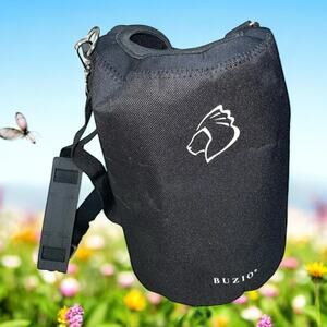 BUZIO Water Bottle Holder Insulated Carry Sleeve Pouch Adjustable Shoulder Strap